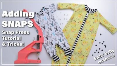 Adding Snaps to Baby Clothes using a KAM Snap Press, SO EASY sewing ...