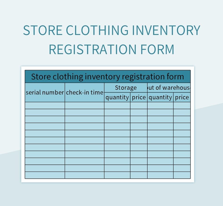 Free Clothing Inventory Templates For Google Sheets And Microsoft Excel ...
